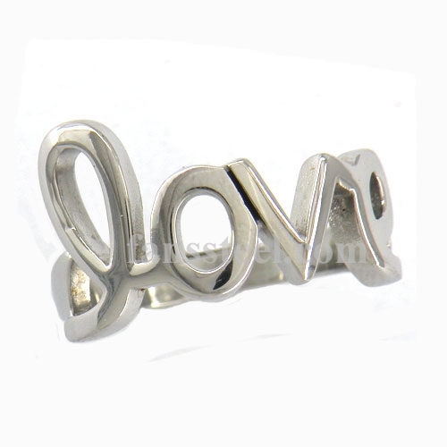 FSR10W78 word love Ring - Click Image to Close